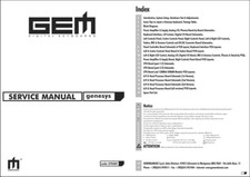 GEM Genesys - Service manual