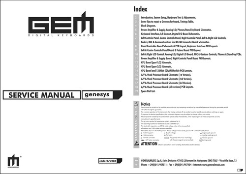 Gem genesys service manual - gem,