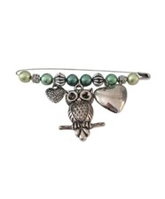 Spilla verde gufo spillone da balia maglioni cappotti decorazione donna ragazza