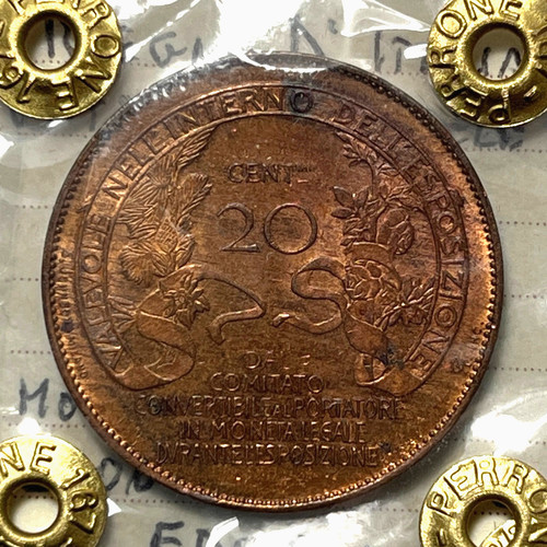 Gettone centesimi 1906 - da, 20