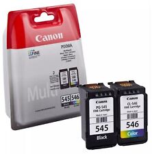 KIT 2 CARTUCCE CANON ORIGINALI PG545 CL546 nero + colore  UFFICIALI CANON