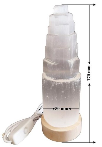 Lampada selenite usb - lampada,