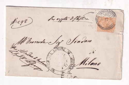 Regno italia 1863 lettera - 1863,