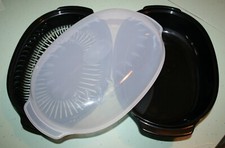 Whirlpool Fornello a Vaporiera per Microonde 3 Pezzi Nero 3 Qt W10857800