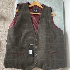 Gilet uomo tweed check taglia