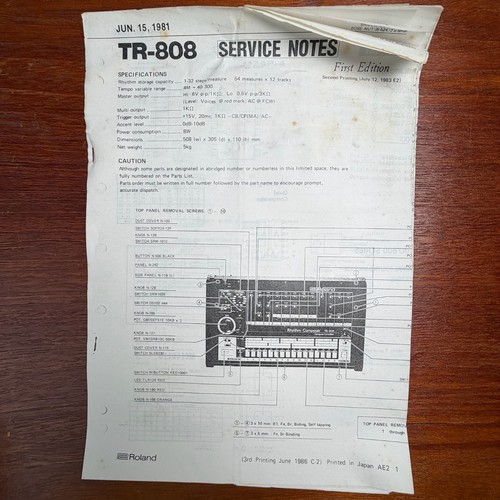 Vintage roland 808 - tr-808, rhthym