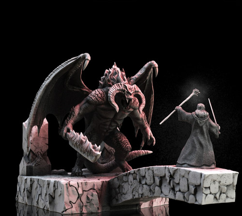 Diorama scena gandalf - diorama/scena, e