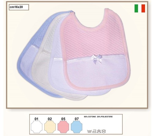 Bavetta bavaglino neonato - bavetta, da