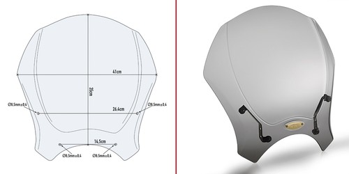 Givi 140s cupolino fumé - 140s,