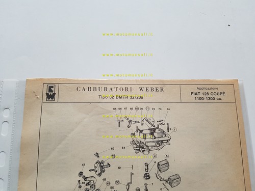Weber carburatore dmtr - weber,