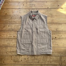 Cappotto giacca utility vintage Chevetta Chevy beige marrone chiaro colletto anni 90 