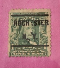 Stamp Benjamin Franklin 1 Cent Green 1901