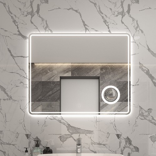 Specchio rettangolare con led - rettangolare,