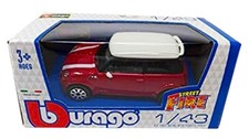 Mini Cooper S, modellismo Burago 1:43 die cast metal Street Fire, macchina