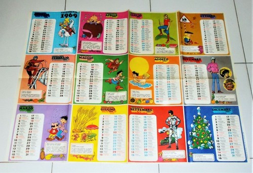 Poster calendario 1969 - calendario,