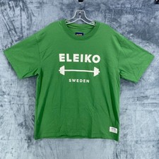 T-shirt Eleiko Sweden Heritage Collection sollevamento pesi cotone elasticizzato verde XL