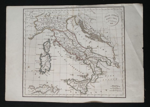 Antica carta geografica - antica,