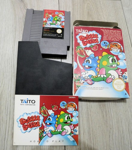 Nintendo nes bubble bobble - nintendo,