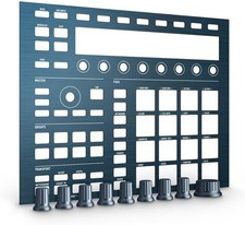 NATIVE INSTRUMENTS MASCHINE CUSTOM KIT STEEL BLUE FRONTALINO IN ALLUMINIO