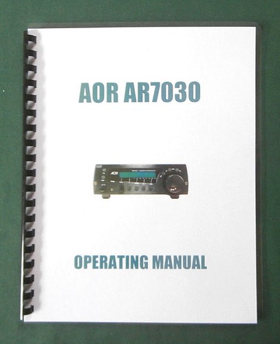 Aor 7030 manuale uso - manuale,