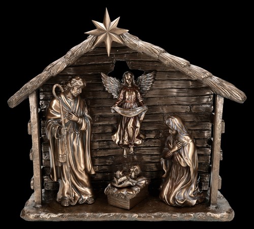 Presepe bronzato decorazione - bronzato,