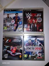 4 giochi ps3 usati: FIFA 13 - W2K 16 - PES2010 - F1 CAMPIONSHIP EDITION