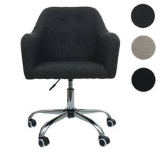 Sedia da ufficio HWC-L92, sedia girevole sedia da scrivania sedia da ufficio, con braccioli