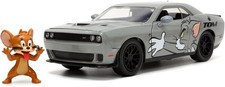 TOM JERRY Modello Auto DODGE CHALLENGER HELLCAT Figura Jerry 20cm 1/24 JADA