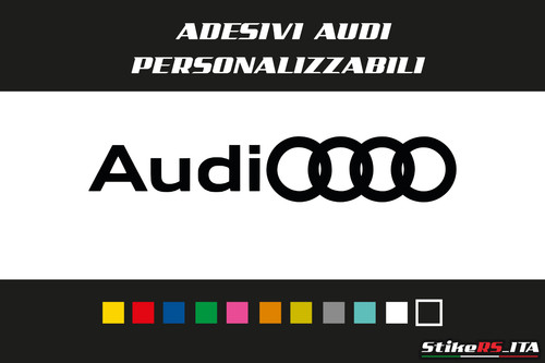 Adesivi personalizzabili audi - adesivi,