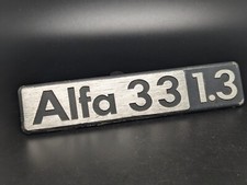 ALFA ROMEO ALFA 33 1.3 1300 LOGO SIGLA EMBLEMA FREGIO STEMMA SCRITTA BADGE TARGA