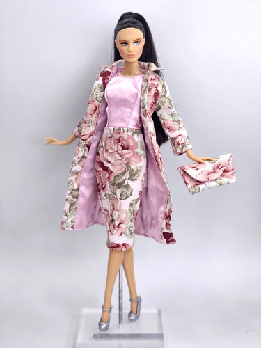 Abito vestito soprabito rosa