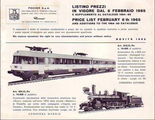 Catalogo pocher 1965 novità - catalogo,