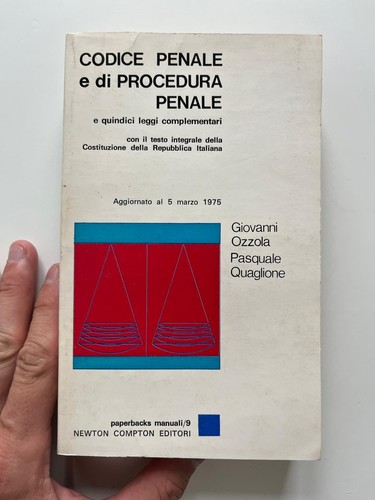 Codice penale di - codice, e
