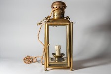 Lampada Antica Ottone Anno 1950 (stile Marina)