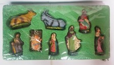 04650 Presepe - Lotto 8 statuine in celluloide in scatola sigillata