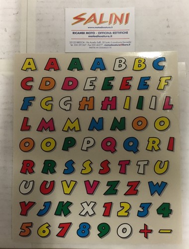 Adesivo lettere letterine - adesivo,