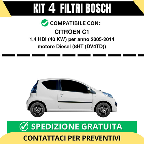 Kit filtri bosch citroen c1 - filtri,
