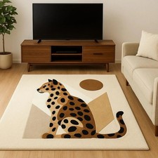 Tappeto moderno leopardato
