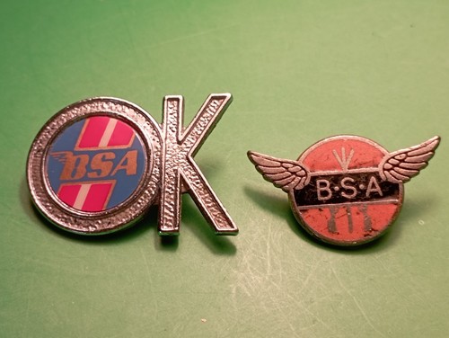 Vintage bsa motorcycles enamel - motorcycles,