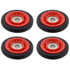 4 RULLI CANALE DI SCARICO PER ASCIUGATRICE REX ELECTROLUX 8077877028 ORIGINALE