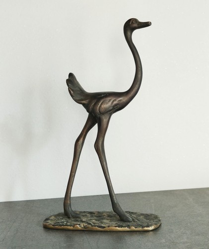 Airone bronzo scultura - airone, in