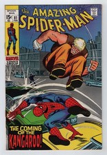 Marvel 1970 AMAZING SPIDER-MAN n. 81 VS. CANGURO FN 6.0+ Zia Maggio App.