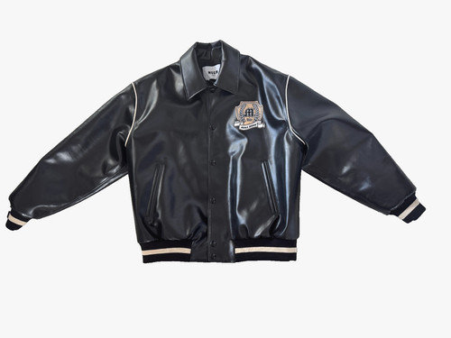 Msgm giacca ecopelle - ecopelle, bomber