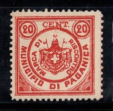 Paganica - Neuf ** 100% Italie fiscal 20 centimes. Répondre