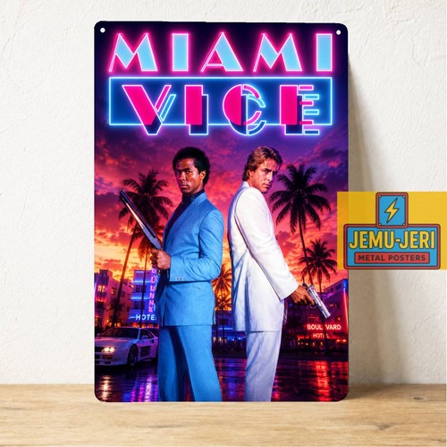 Insegna latta poster miami - latta,