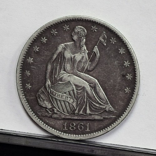 1861 mezzo dollaro seduto - 1861-o,