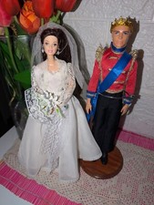 Principe William E Kate Middleton Sposi Ooak Mattel Barbie Ken 