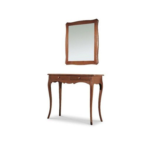 Consolle con specchio noce - consolle,