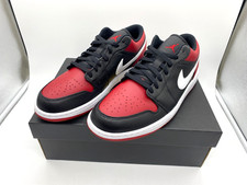 Jordan 1 Low Nike Alternate Bred Toe nero rosso BLACK GYM/RED-WHITE NUOVO IMBALLO ORIGINALE