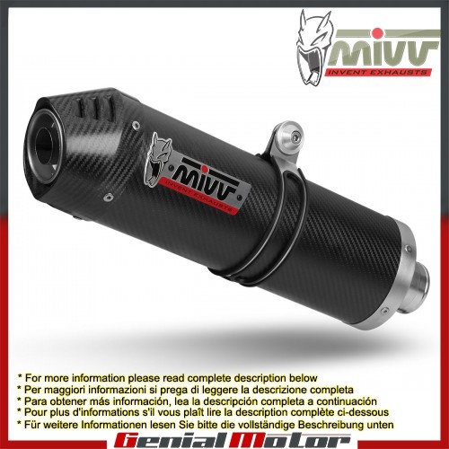 Scarico mivv oval carbonio con - mivv,